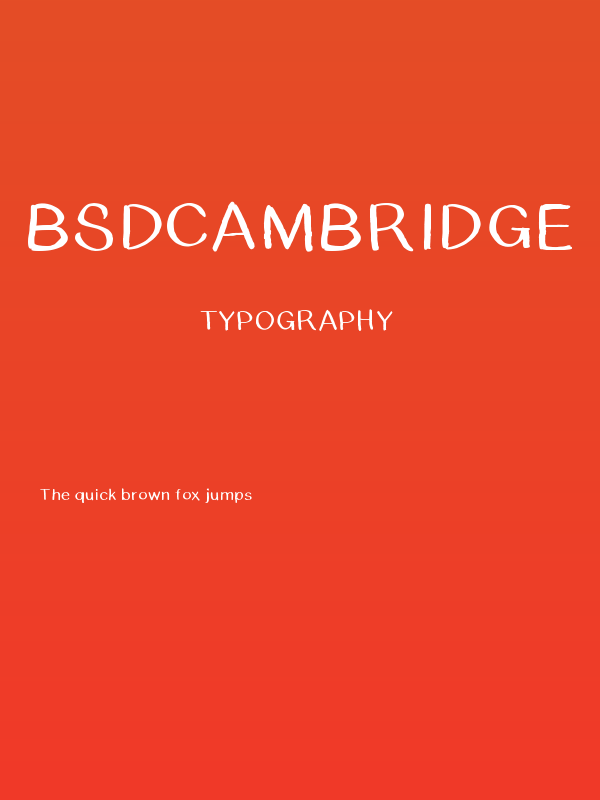 BSDCambridge Poster