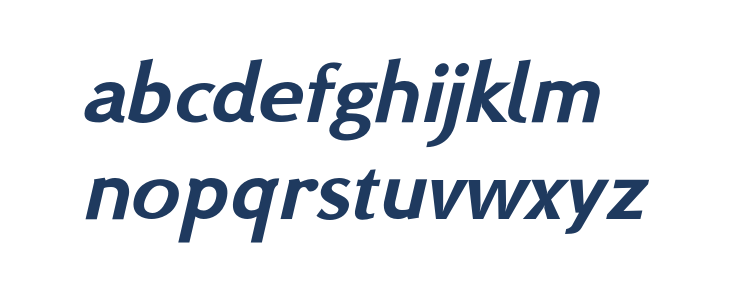 BSRU BANSOMDEJ Bold Oblique Lowercase