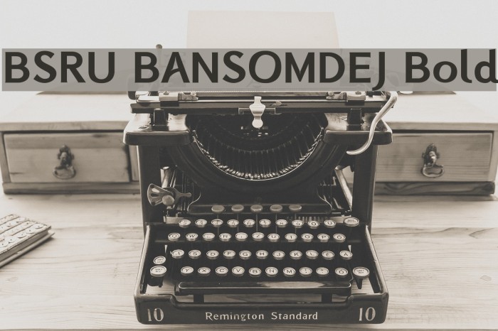 BSRU BANSOMDEJ Bold Example 3