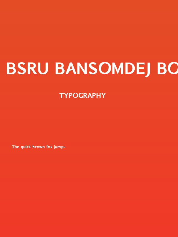 BSRU BANSOMDEJ Bold Poster