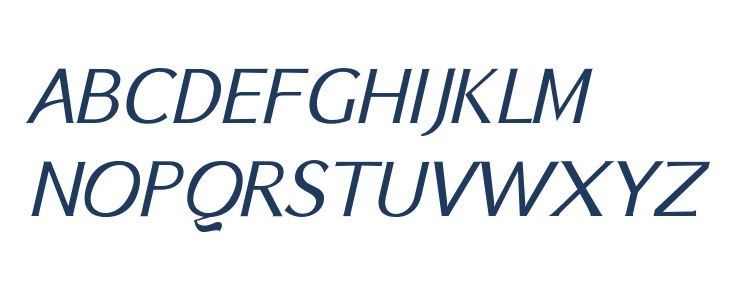 BSRU BANSOMDEJ Oblique Uppercase