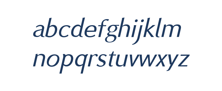 BSRU BANSOMDEJ Oblique Lowercase