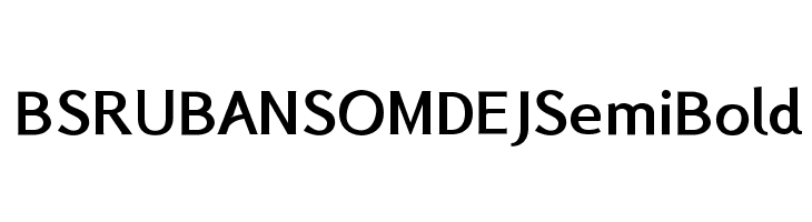 BSRU BANSOMDEJ SemiBold  Fuentes Gratis Descargar