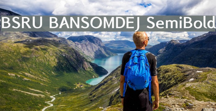 BSRU BANSOMDEJ SemiBold Example 1