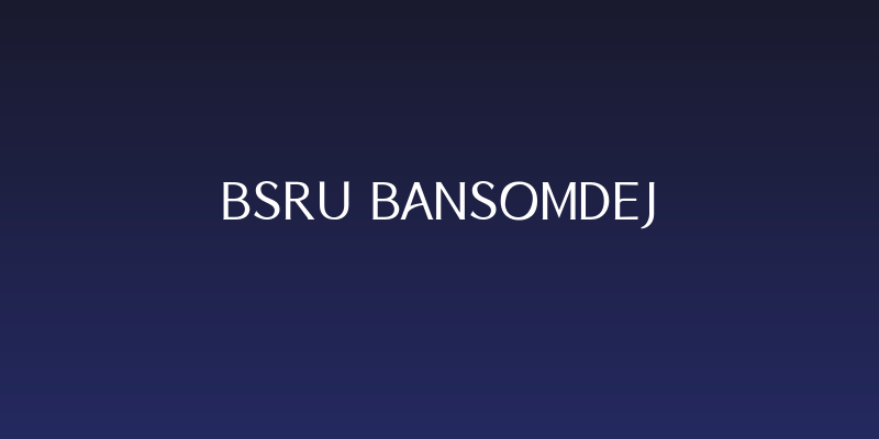BSRU BANSOMDEJ Social Header