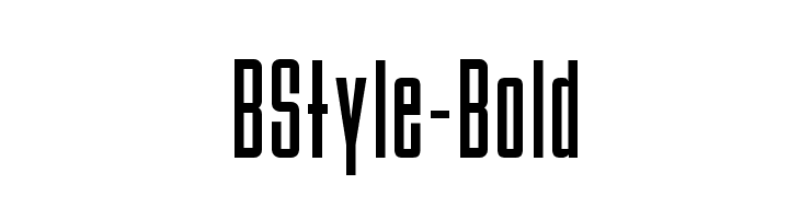 BStyle-Bold Font