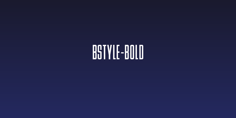 BStyle-Bold Social Header
