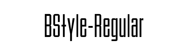 BStyle-Regular  Frei Schriftart Herunterladen