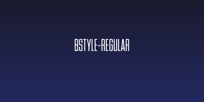 BStyle-Regular Social Header