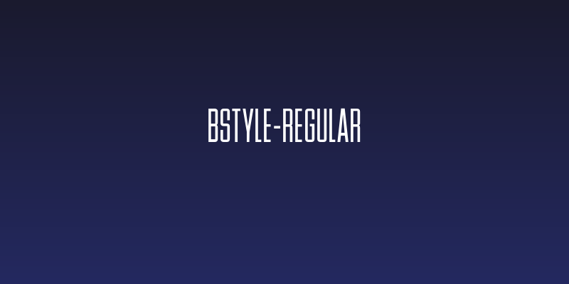 BStyle-Regular Social Header