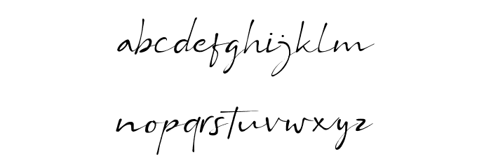 Bs Signature Demo Font LOWERCASE