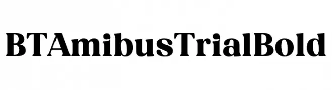 BT Amibus Trial Bold  Fuentes Gratis Descargar