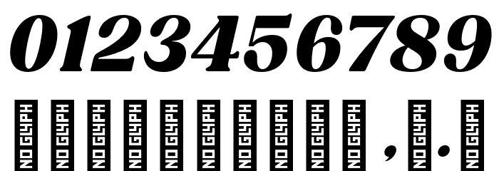 BT Amibus Trial ExtraBold Italic Font OTHER CHARS