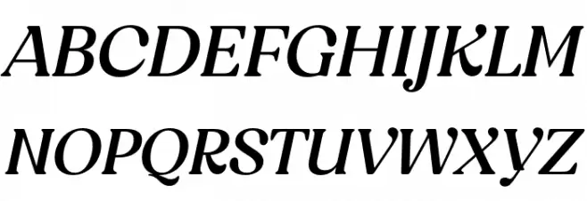 BT Amibus Trial Medium Italic Polices MAJUSCULES