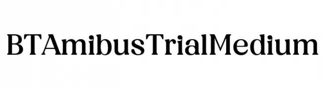 BT Amibus Trial Medium  Descarca Fonturi Gratis