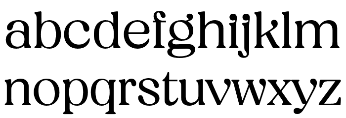 BT Amibus Trial Regular Font LOWERCASE