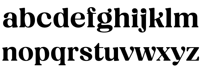 BT Amibus Trial SemiBold Font LOWERCASE