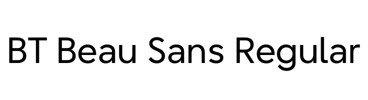 BT Beau Sans Regular  Free Fonts Download