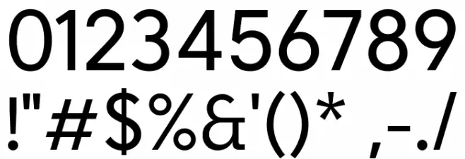 BT Beau Sans Regular Font OTHER CHARS