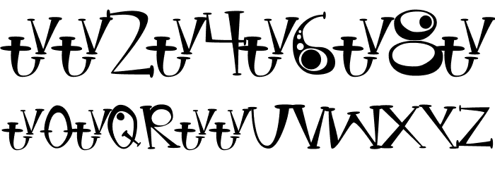 BT Bong Blasted Aliens Trial TRIAL VERSION Font OTHER CHARS