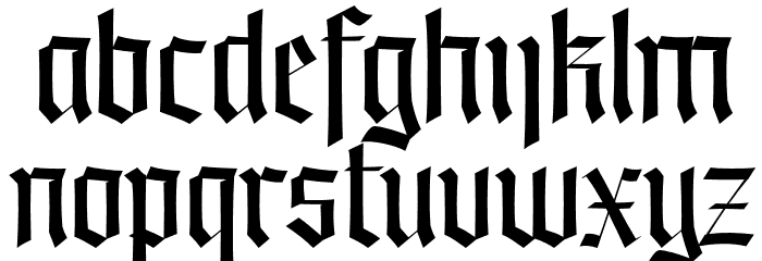 BT Noirist Trial Font LOWERCASE