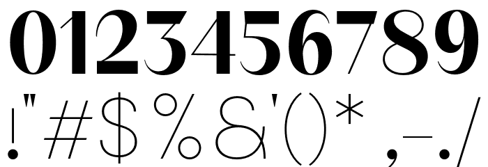 BT Suave Bold Font OTHER CHARS