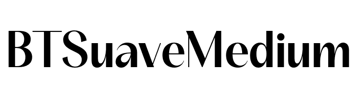 BT Suave Medium  Скачать бесплатные шрифты