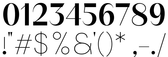 BT Suave Medium Font OTHER CHARS