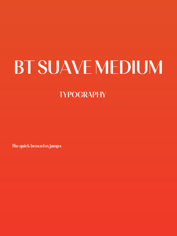 BT Suave Medium Poster