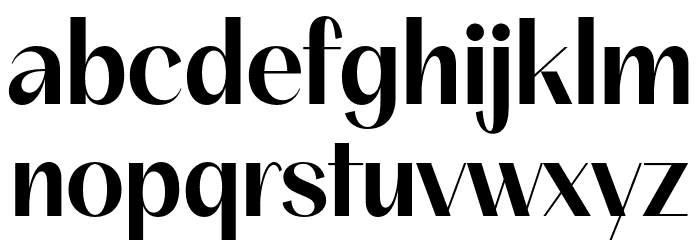BT Suave Medium Font LOWERCASE