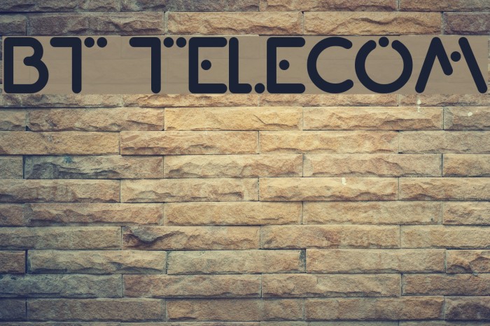 BT Telecom Font examples