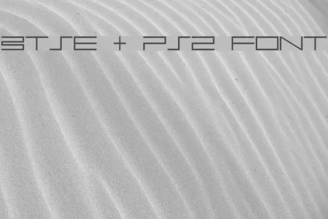 BTSE + PS2 FONT Font examples