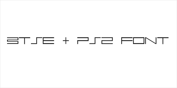 BTSE + PS2 FONT Logo