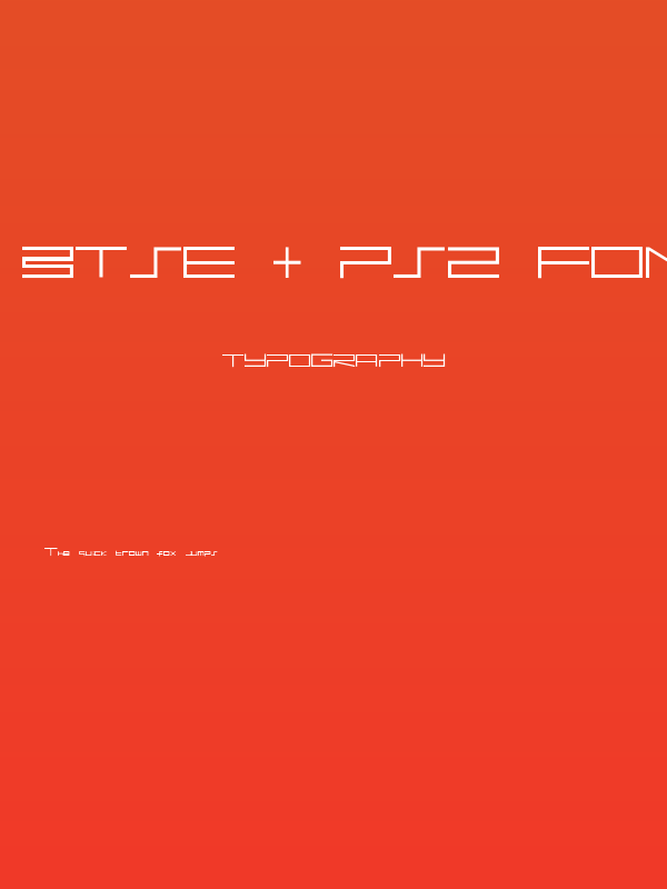 BTSE + PS2 FONT Poster