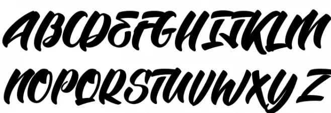 BTX-Angelika Regular Schriftart Groß