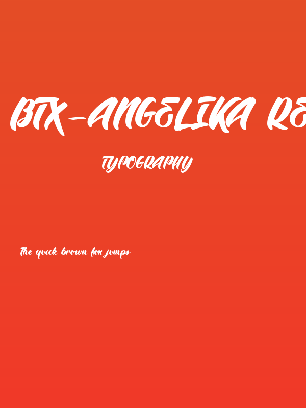 BTX-Angelika Regular Poster