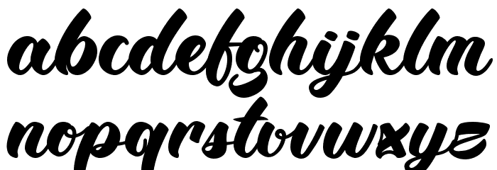 BTX-Angelika Regular Font LOWERCASE