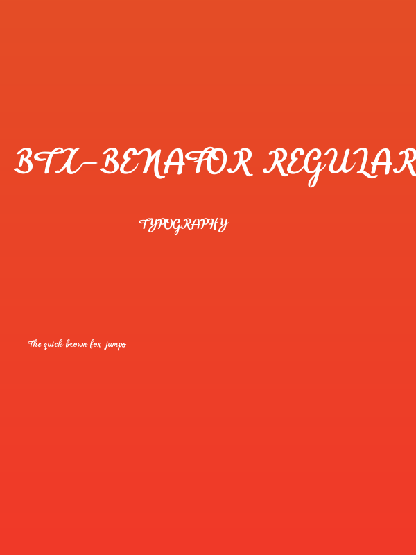 BTX-Benafor Regular Poster