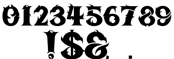 BTX-Chaos-Made Regular Font OTHER CHARS