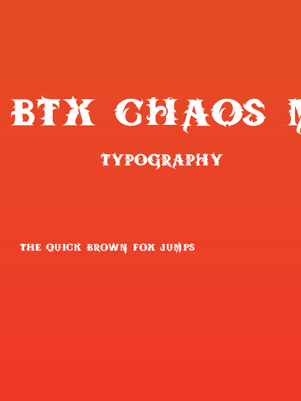BTX-Chaos-Made Regular Poster