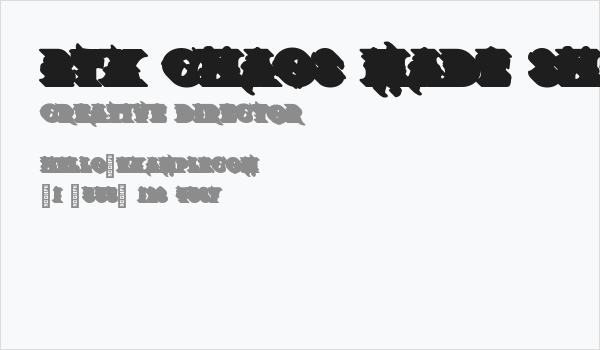BTX-Chaos-Made-Shadow Regular Business Card