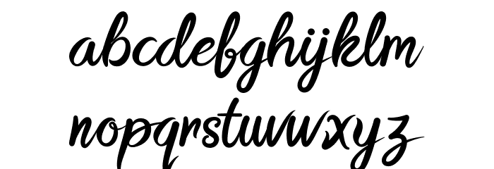 BTX-DAINTY-CREEK Font LOWERCASE