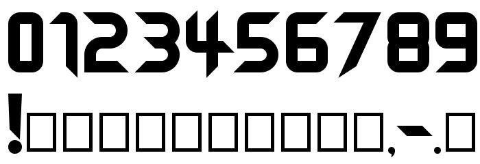 BTX-EXCELCIUS Font OTHER CHARS