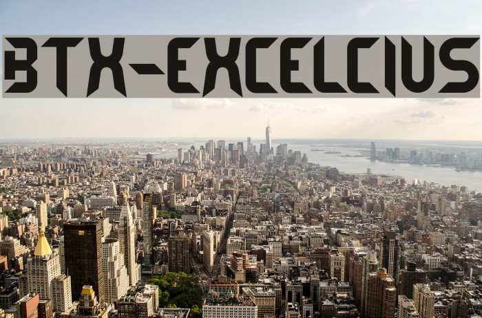 BTX-EXCELCIUS Font examples