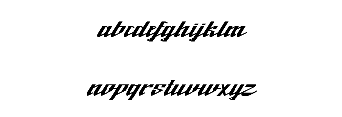 BTX-Fluidz Regular Font LOWERCASE