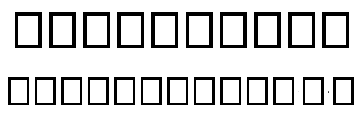 BTX-GILTHER Font OTHER CHARS