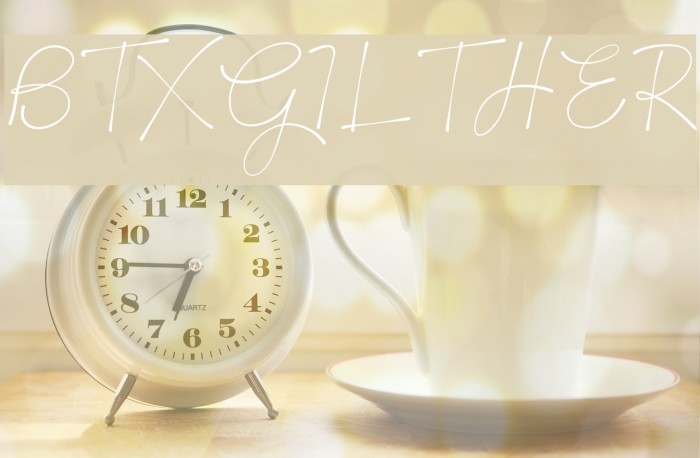 BTX-GILTHER Font examples