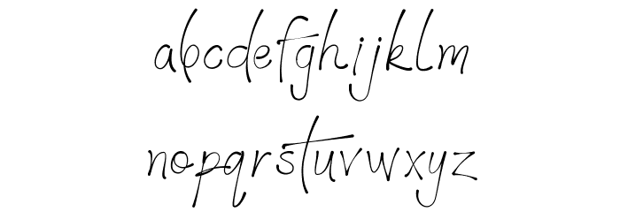 BTX-GILTHER Font LOWERCASE