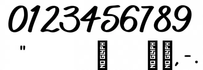 BTX-ITTALLY Regular Font OTHER CHARS