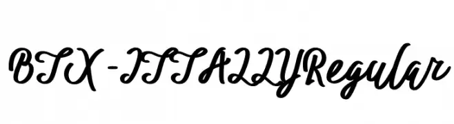 BTX-ITTALLY Regular  font caratteri gratis